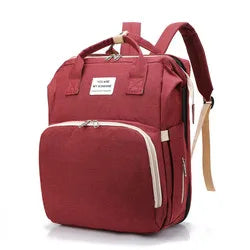 Mommy Bag with Folding Baby Bed