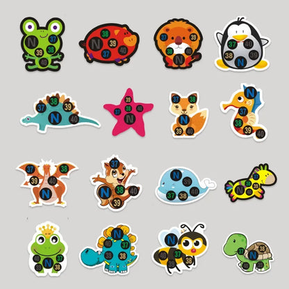 10 pcs Baby Cute Cartoon Animal Sticker