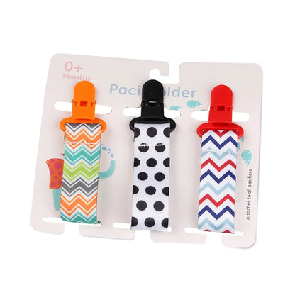 3 Pcs Baby Pacifier Clip Set