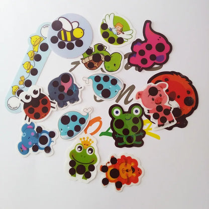 10 pcs Baby Cute Cartoon Animal Sticker