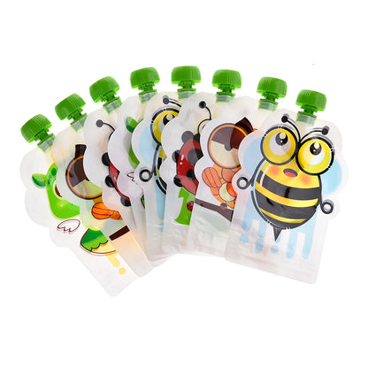 8 Pcs Sealed Complementary Food Pouch